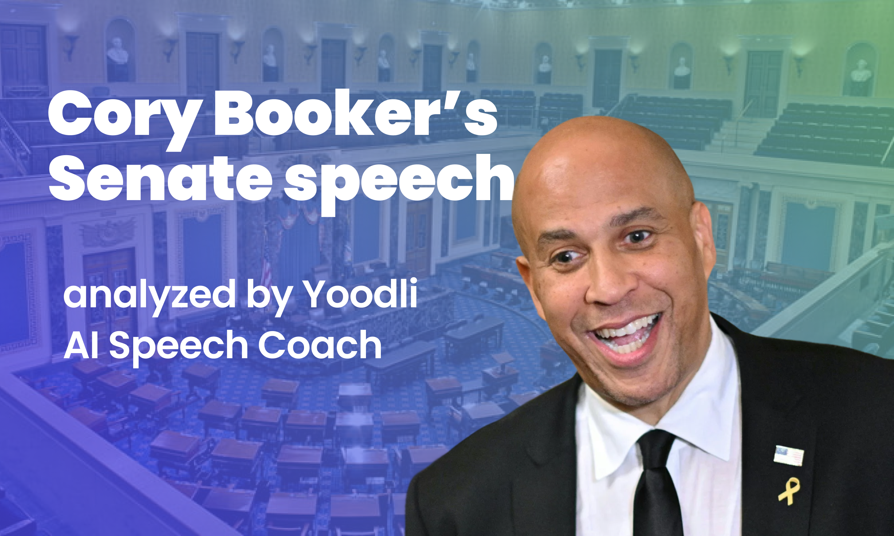 Corry Booker's Record-Breaking Senate Speech Analyzed by Yoodli