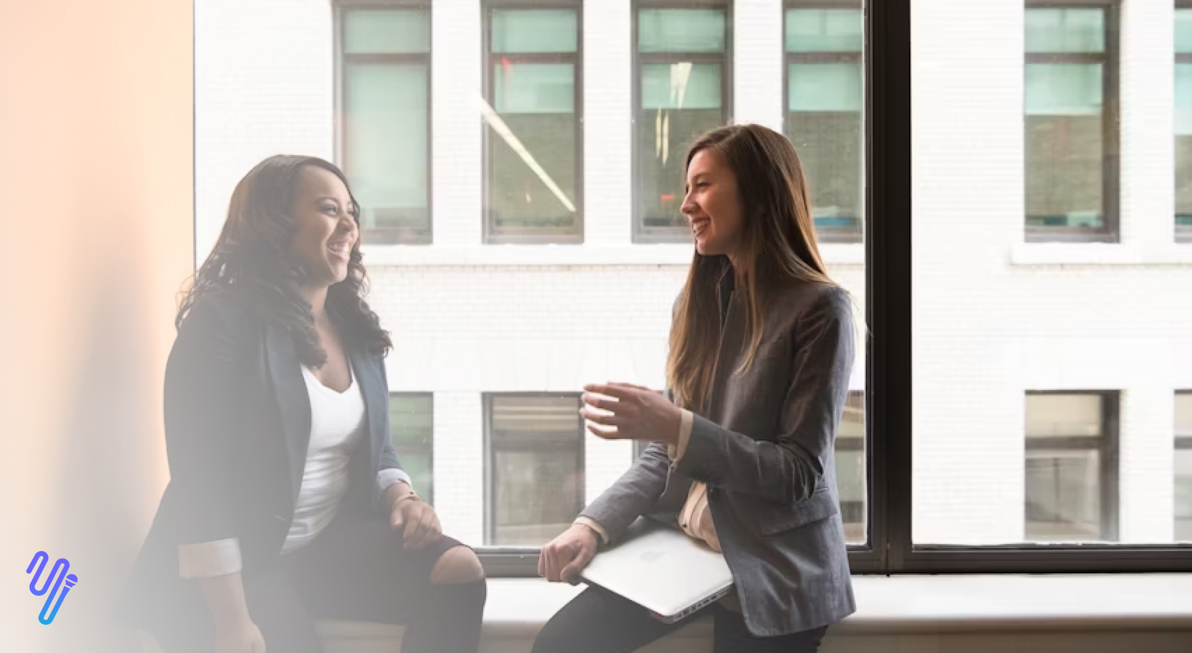 Corporate meeting conversation